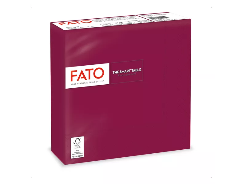 Tovaglioli in Carta Fato - 33x33 cm - 2 Veli - 82621800 (Bordeaux Conf. 50)