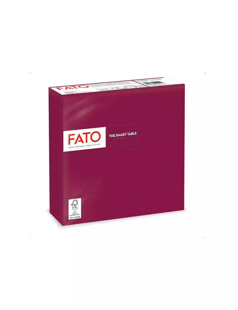 Tovaglioli in Carta Fato - 33x33 cm - 2 Veli - 82621800 (Bordeaux Conf. 50) Tovaglioli in Carta Fato - 33x33 cm - 2 Veli - 82621800 (Bordeaux Conf. 50)