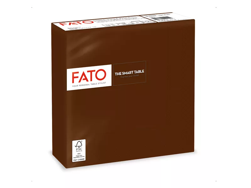 Tovaglioli in Carta Fato - 33x33 cm - 2 Veli - 82622400 (Cioccolata Conf. 50)