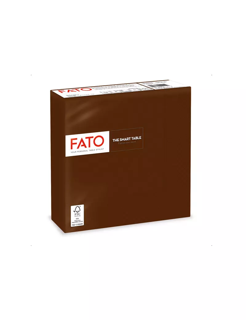 Tovaglioli in Carta Fato - 33x33 cm - 2 Veli - 82622400 (Cioccolata Conf. 50) Tovaglioli in Carta Fato - 33x33 cm - 2 Veli - 82622400 (Cioccolata Conf. 50)