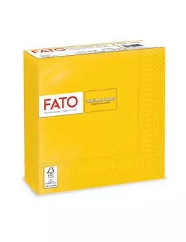 Tovaglioli in Carta Fato - 33x33 cm - 2 Veli - 82621200 (Giallo Conf. 50)