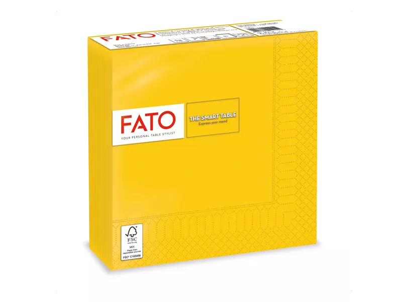 Tovaglioli in Carta Fato - 33x33 cm - 2 Veli - 82621200 (Giallo Conf. 50)