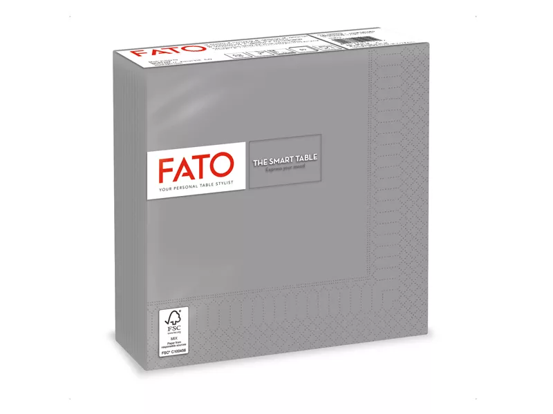 Tovaglioli in Carta Fato - 33x33 cm - 2 Veli - 82623700 (Grigio Conf. 50)