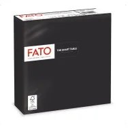 Tovaglioli in Carta Fato - 33x33 cm - 2 Veli - 82622500 (Nero Conf. 50)