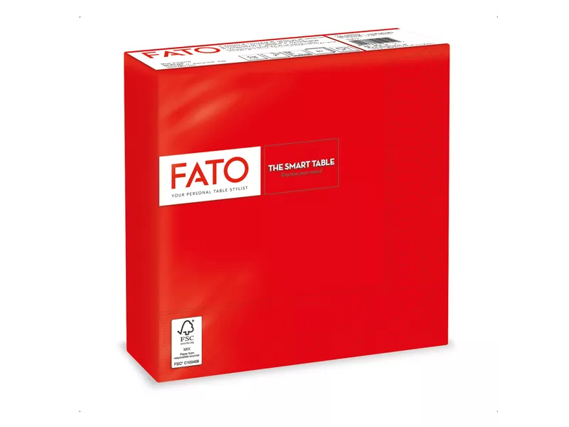 Tovaglioli in Carta Fato - 33x33 cm - 2 Veli - 82621700 (Rosso Conf. 50)