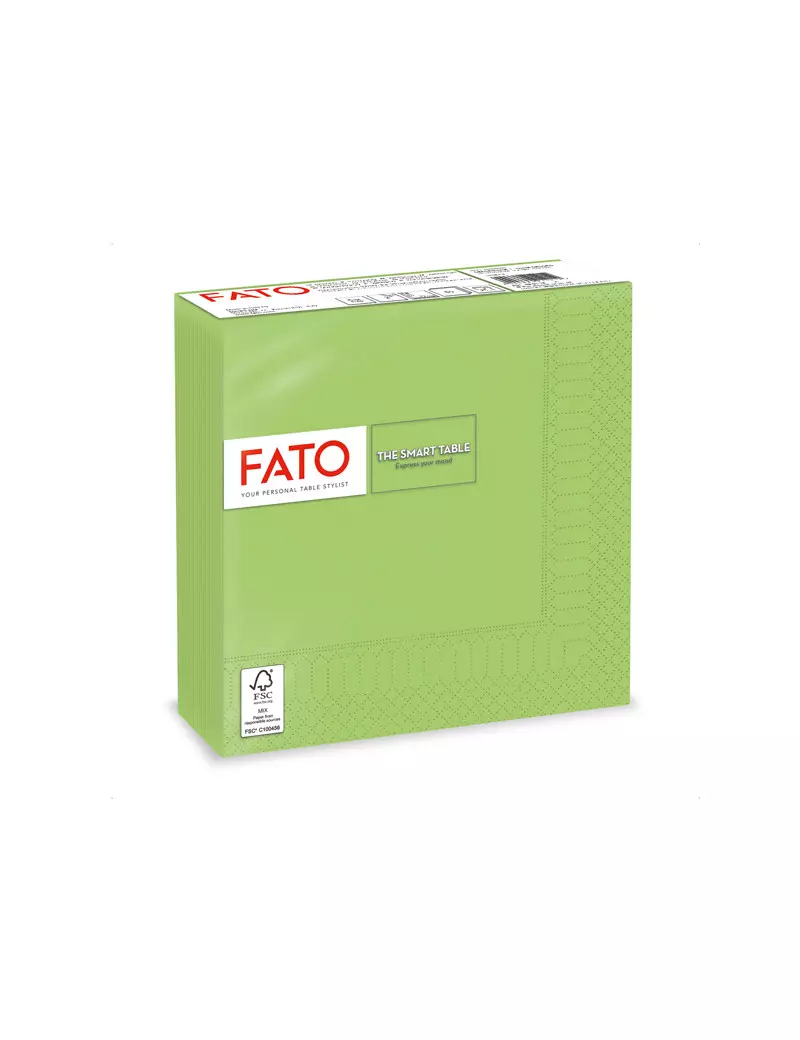 Tovaglioli in Carta Fato - 33x33 cm - 2 Veli - 82623200 (Verde Mela Conf. 50) Tovaglioli in Carta Fato - 33x33 cm - 2 Veli - 82623200 (Verde Mela Conf. 50)