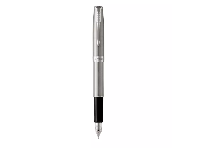 Penna Stilografica Sonnet Stainless Steel Parker - Media - 1931510 (Nero)