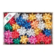 Stelle Adesive per Pacchi Regalo Brizzolari - 19 mm x 9 cm - 00066700 (Assortiti Conf. 70)
