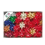 Stelle Adesive per Pacchi Regalo 6870 Brizzolari - 19 mm x 9 cm - 00068400 (Assortiti Metallizzati Conf. 70)