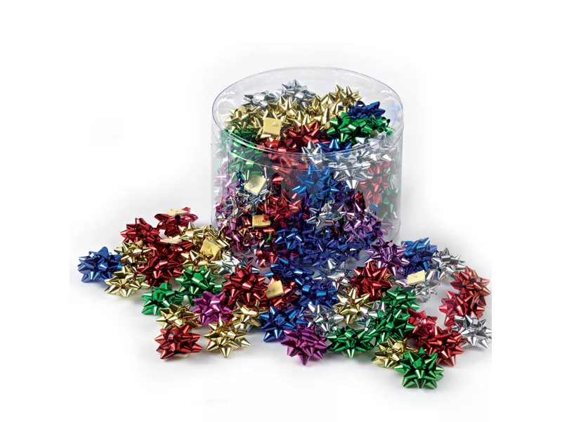 Stelle Adesive per Pacchi Regalo 6870 Brizzolari - 5 mm x 2,5 cm - 00070100 (Assortiti Metallizzati Conf. 100) Stelle Adesive per Pacchi Regalo 6870 Brizzolari - 5 mm x 2,5 cm - 00070100 (Assortiti Metallizzati Conf. 100)