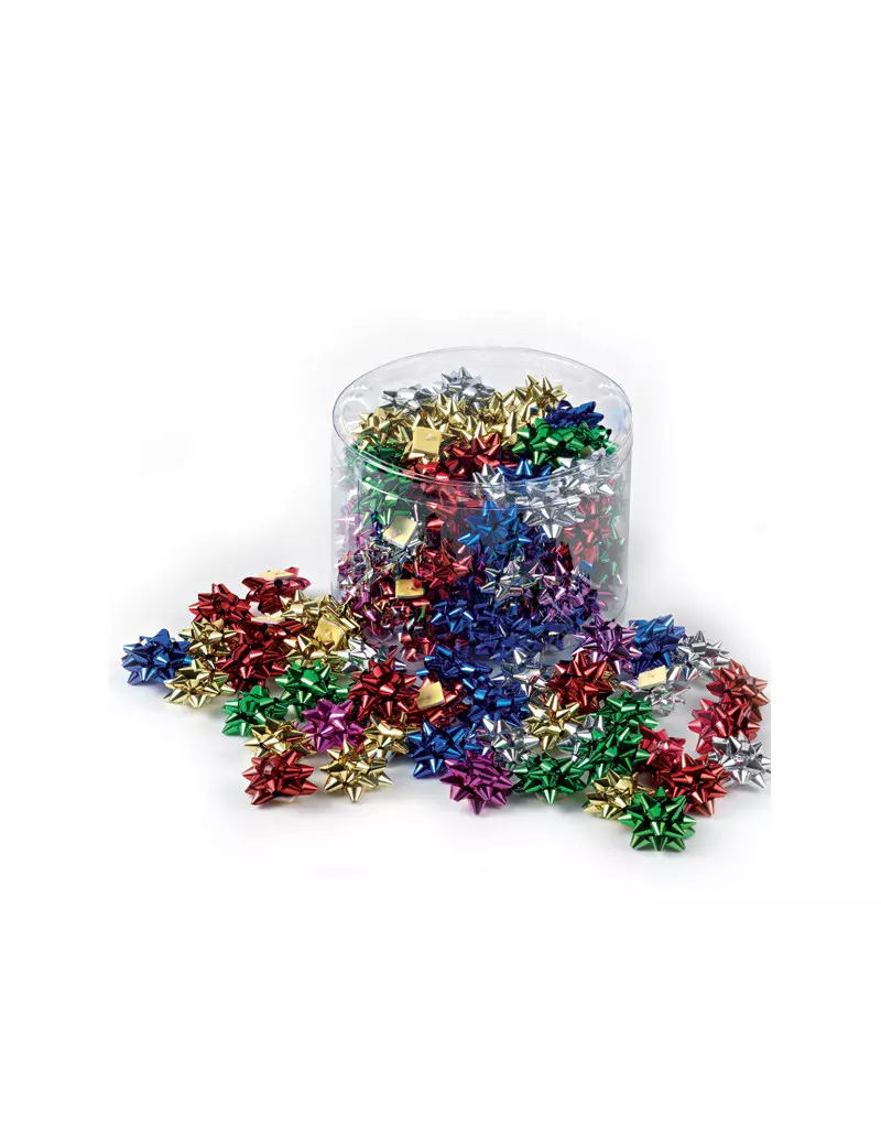 Stelle Adesive per Pacchi Regalo 6870 Brizzolari - 5 mm x 2,5 cm - 00070100 (Assortiti Metallizzati Conf. 100) Stelle Adesive per Pacchi Regalo 6870 Brizzolari - 5 mm x 2,5 cm - 00070100 (Assortiti Metallizzati Conf. 100)