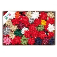 Stelle in Rafia Sintetica per Pacchi Regalo 6802 Brizzolari - 14 mm x 5 cm - 01003400 (Assortiti Conf. 30)