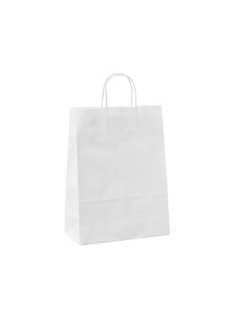 Shopper in Carta Mainetti Bags - 18x8x24 cm - 072130 (Bianco Conf. 25)