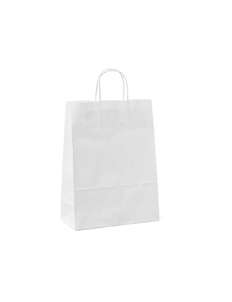 Shopper in Carta Mainetti Bags - 26x11x34,5 cm - 031496 (Bianco Conf. 25)
