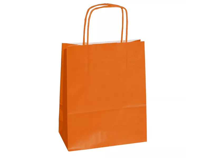 Shopper in Carta Mainetti Bags - 14x9x20 cm - 079795 (Arancione Conf. 25)
