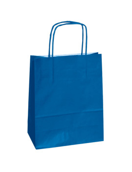 Shopper in Carta Mainetti Bags - 14x9x20 cm - 079825 (Blu Conf. 25)