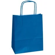 Shopper in Carta Mainetti Bags - 14x9x20 cm - 079825 (Blu Conf. 25)
