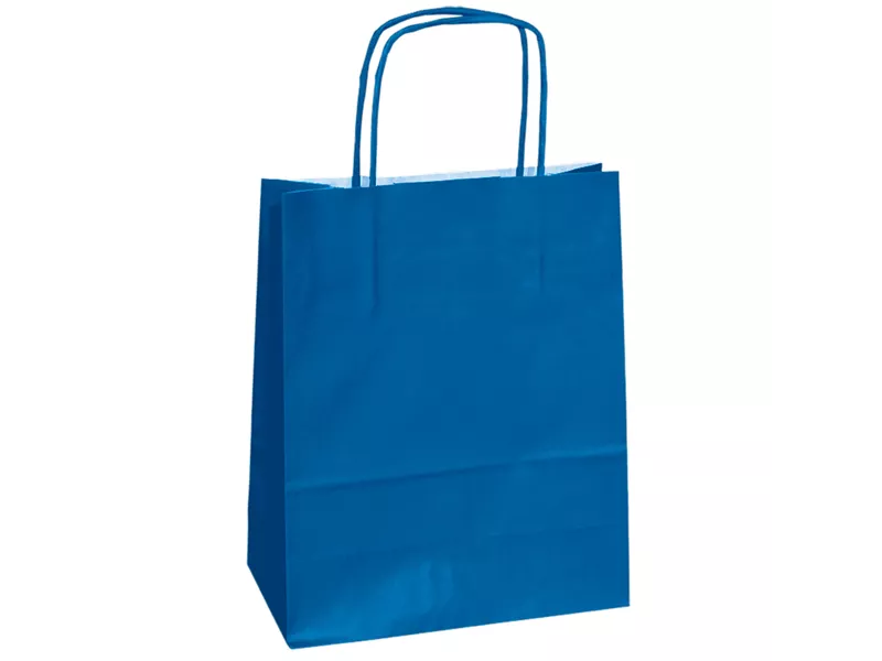 Shopper in Carta Mainetti Bags - 14x9x20 cm - 079825 (Blu Conf. 25)