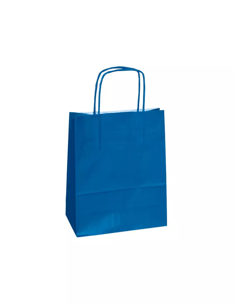 Shopper in Carta Mainetti Bags - 14x9x20 cm - 079825 (Blu Conf. 25)