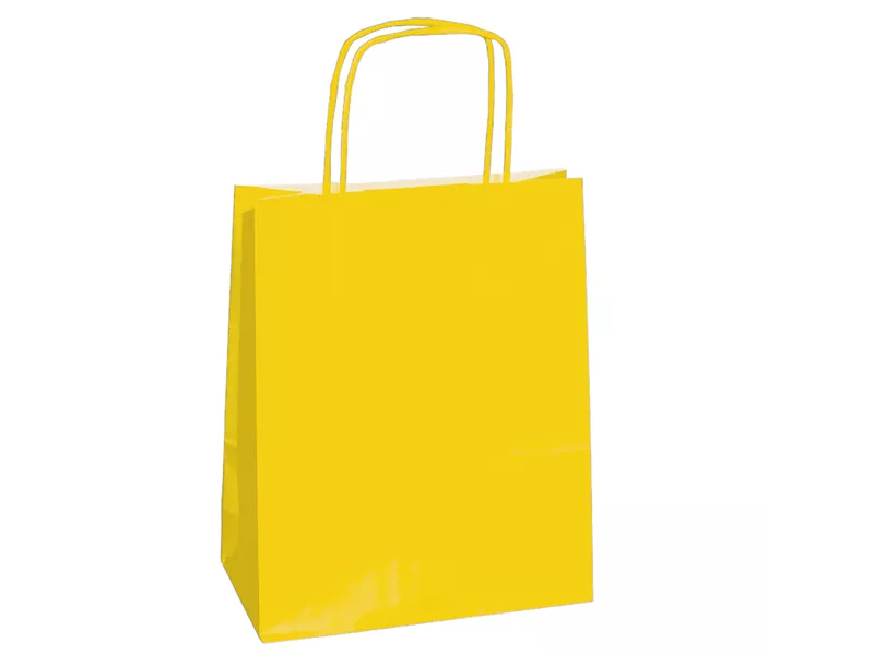 Shopper in Carta Mainetti Bags - 14x9x20 cm - 079801 (Giallo Conf. 25)