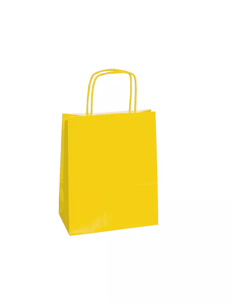 Shopper in Carta Mainetti Bags - 14x9x20 cm - 079801 (Giallo Conf. 25)