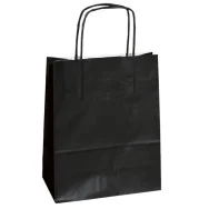 Shopper in Carta Mainetti Bags - 14x9x20 cm - 078361 (Nero Conf. 25)
