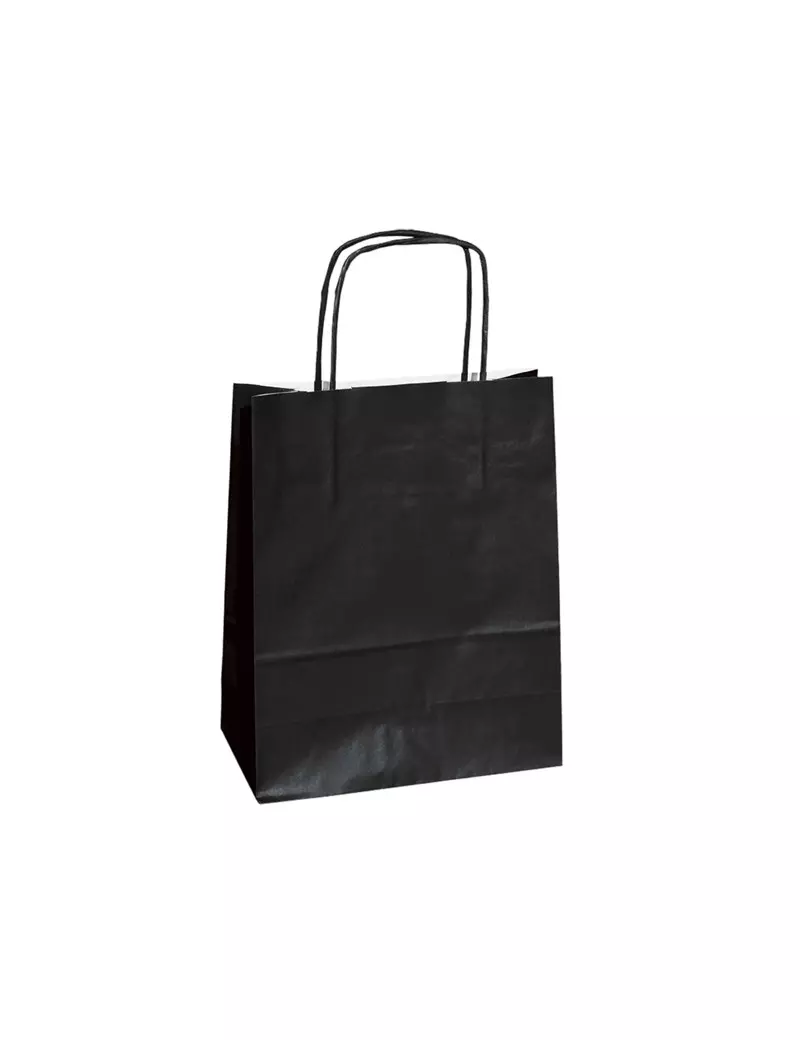 Shopper in Carta Mainetti Bags - 14x9x20 cm - 078361 (Nero Conf. 25) Shopper in Carta Mainetti Bags - 14x9x20 cm - 078361 (Nero Conf. 25)