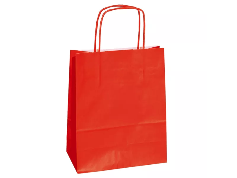 Shopper in Carta Mainetti Bags - 14x9x20 cm - 078361 (Rosso Conf. 25)