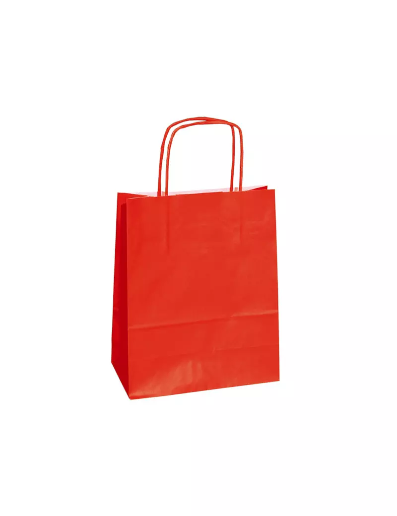 Shopper in Carta Mainetti Bags - 14x9x20 cm - 078361 (Rosso Conf. 25)