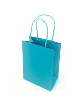 Shopper in Carta Mainetti Bags - 14x9x20 cm - 079788 (Turchese Conf. 25)