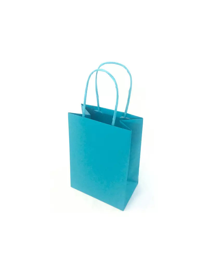 Shopper in Carta Mainetti Bags - 14x9x20 cm - 079788 (Turchese Conf. 25)