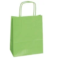 Shopper in Carta Mainetti Bags - 14x9x20 cm - 079818 (Verde Mela Conf. 25)