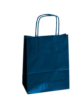 Shopper in Carta Mainetti Bags - 18x8x24 cm - 072130 (Blu Conf. 25)