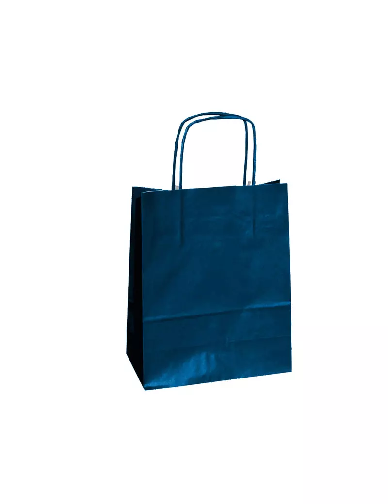 Shopper in Carta Mainetti Bags - 18x8x24 cm - 072130 (Blu Conf. 25)