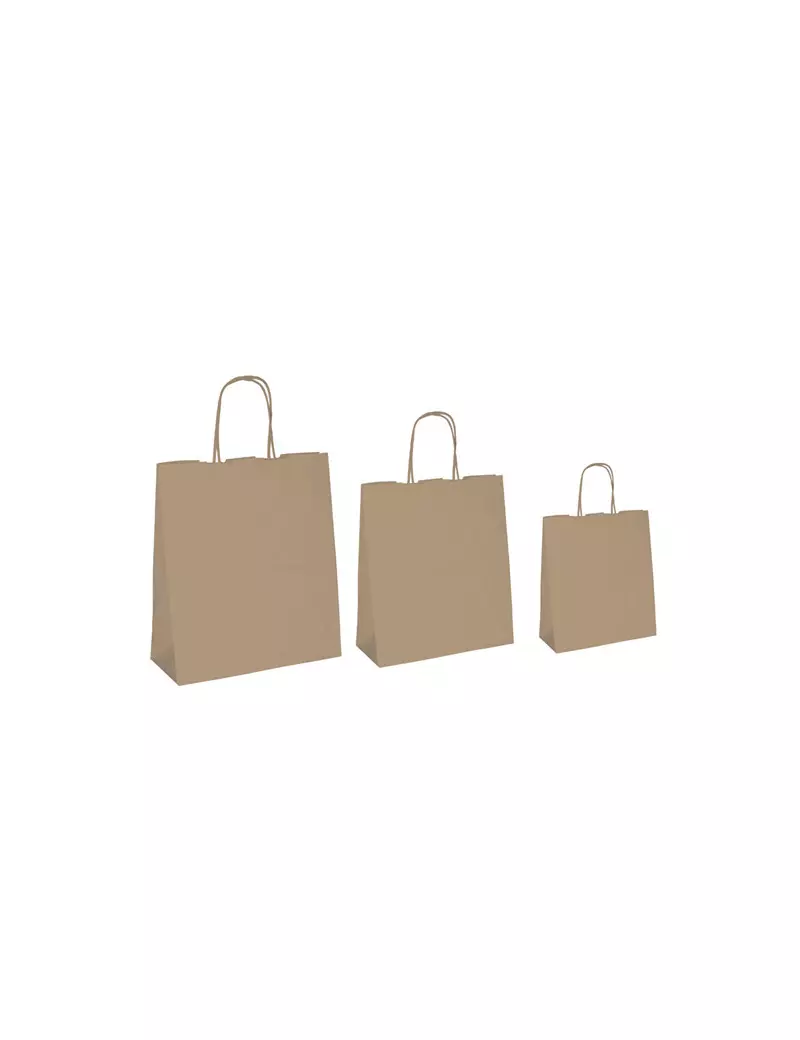 Shopper in Carta Mainetti Bags - 18x8x24 cm - 072147 (Avana Conf. 25)