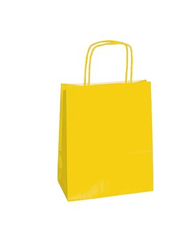 Shopper in Carta Mainetti Bags - 18x8x24 cm - 072116 (Giallo Conf. 25)