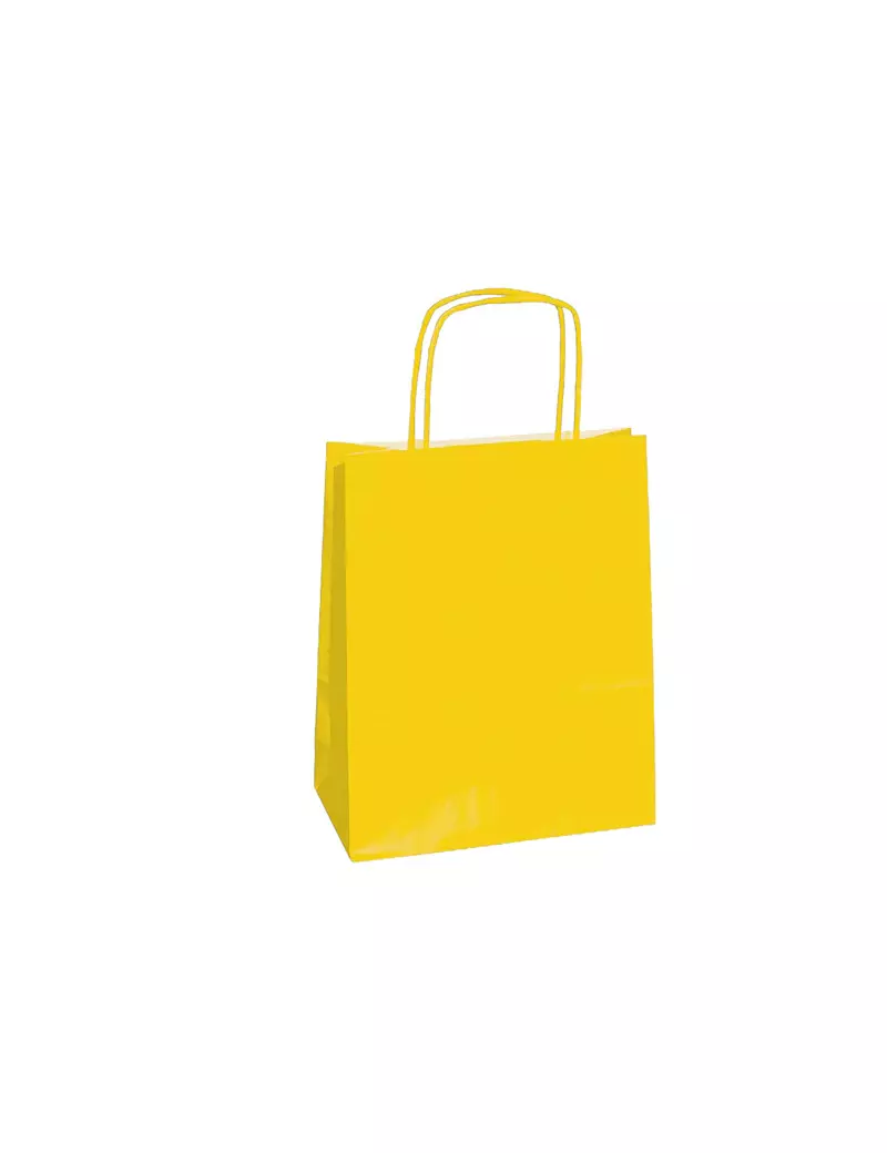 Shopper in Carta Mainetti Bags - 18x8x24 cm - 072116 (Giallo Conf. 25)