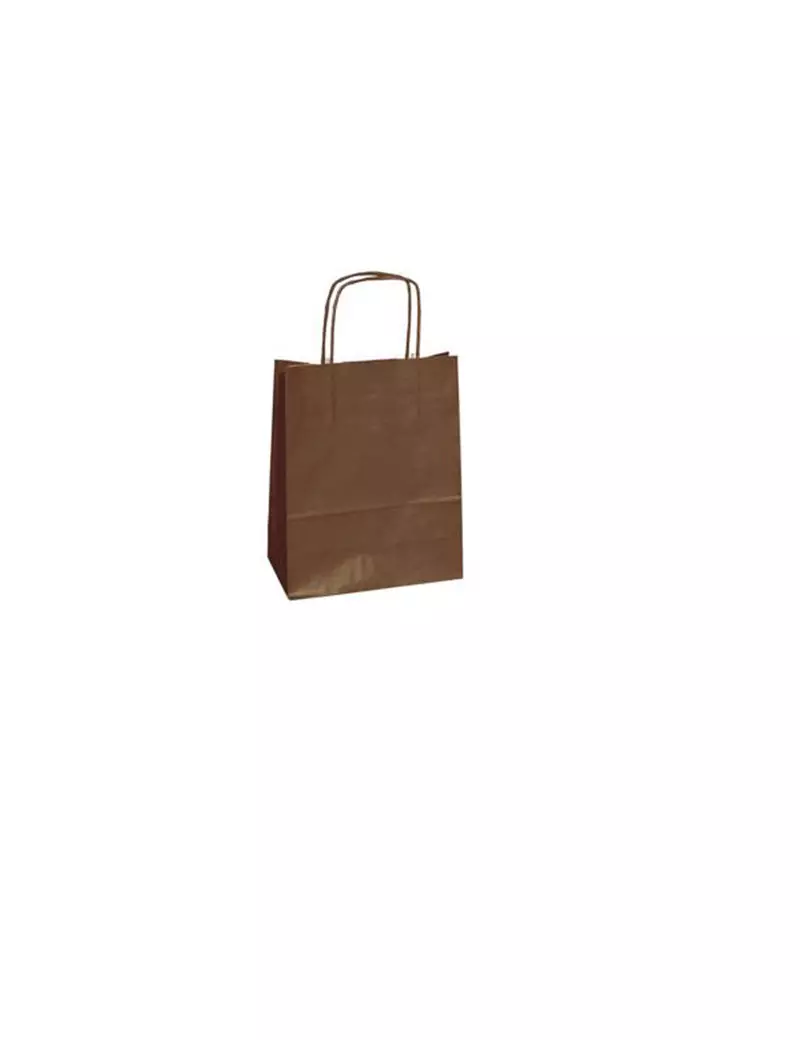 Shopper in Carta Mainetti Bags - 18x8x24 cm - 072026 (Marrone Conf. 25)
