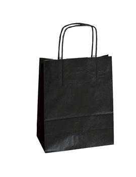 Shopper in Carta Mainetti Bags - 18x8x24 cm - 072123 (Nero Conf. 25)