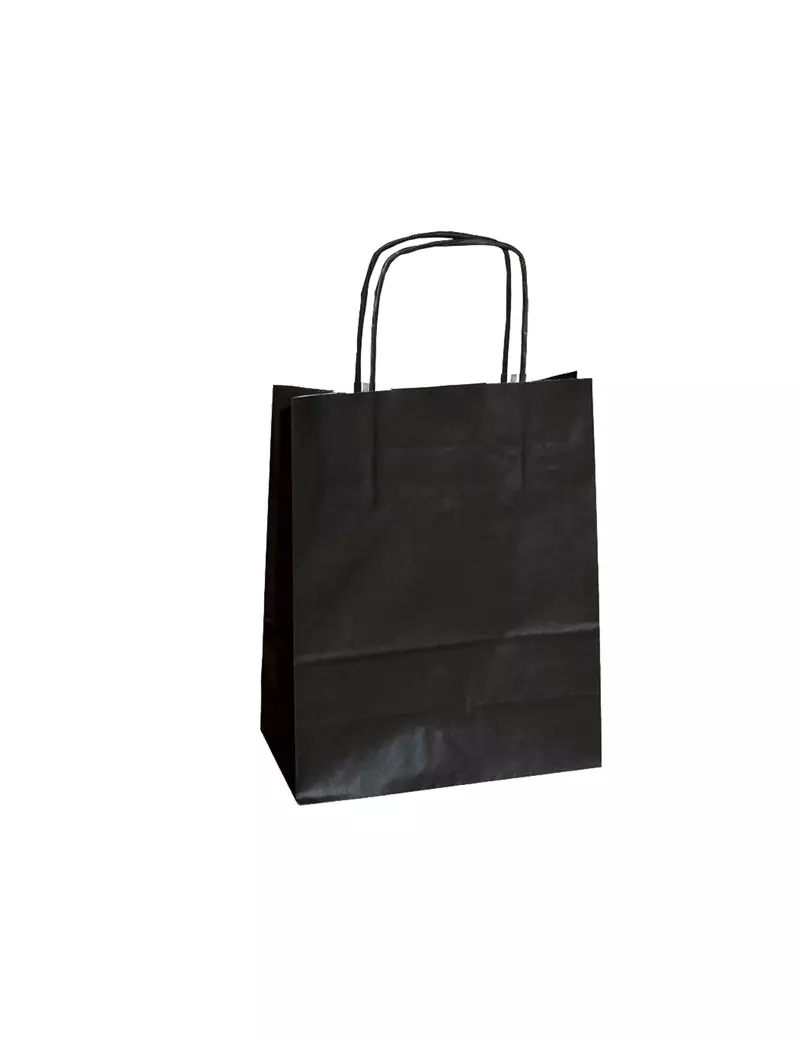Shopper in Carta Mainetti Bags - 18x8x24 cm - 072123 (Nero Conf. 25)