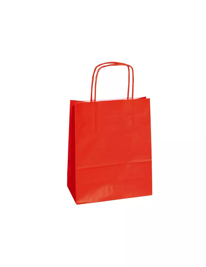 Shopper in Carta Mainetti Bags - 18x8x24 cm - 072086 (Rosso Conf. 25)
