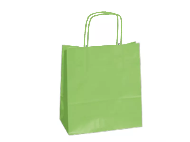 Shopper in Carta Mainetti Bags - 18x8x24 cm - 072093 (Verde Mela Conf. 25)