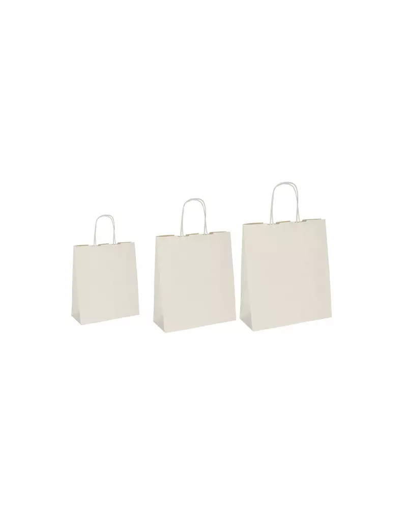 Shopper in Carta Mainetti Bags - 22x10x29 cm - 074363 (Sabbia Conf. 25)