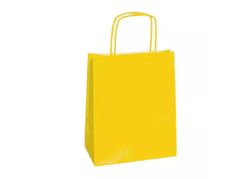 Shopper in Carta Mainetti Bags - 22x10x29 cm - 037276 (Giallo Conf. 25)