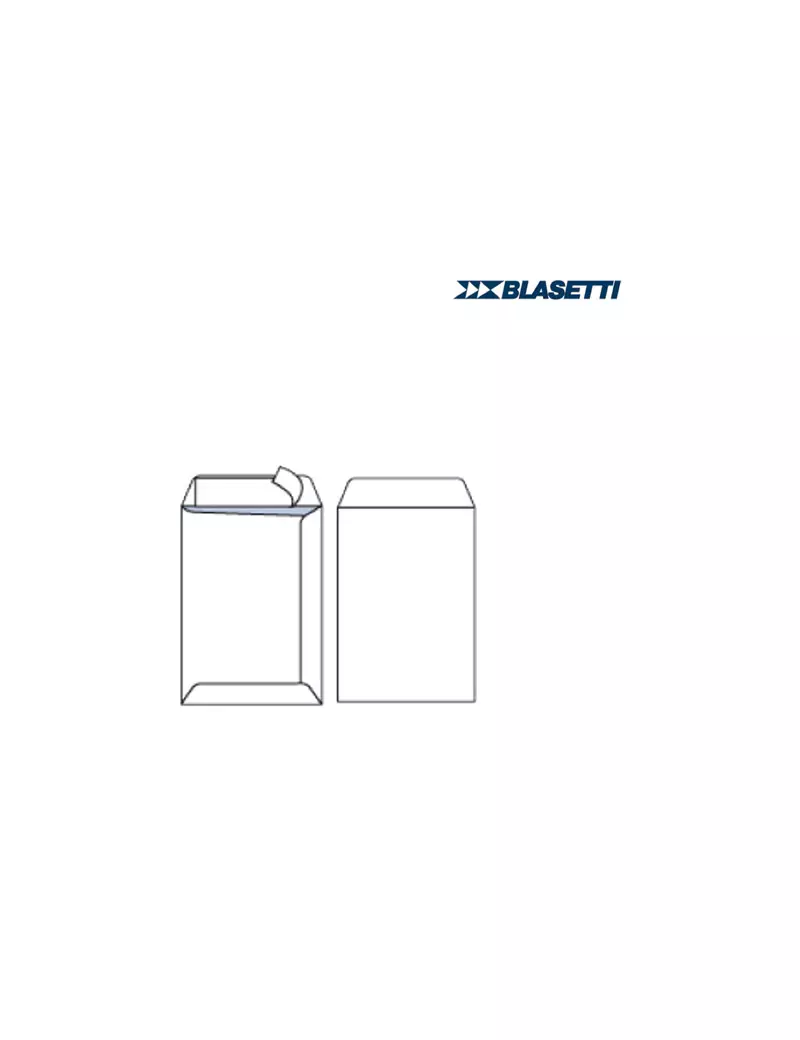 Busta a Sacco Blasetti - con Strip - 16x23 cm - 80 g - 535 (Bianco Conf. 25) Busta a Sacco Blasetti - con Strip - 16x23 cm - 80 g - 535 (Bianco Conf. 25)