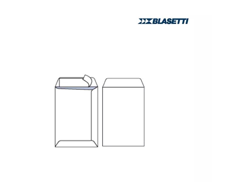 Busta a Sacco Blasetti - con Strip - 23x33 cm - 80 g - 537 (Bianco Conf. 25)