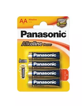 Pile Alkaline Power Panasonic - Stilo AA - C500006 (Conf. 4)