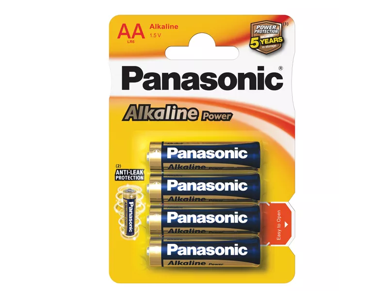 Pile Alkaline Power Panasonic - Stilo AA - C500006 (Conf. 4)