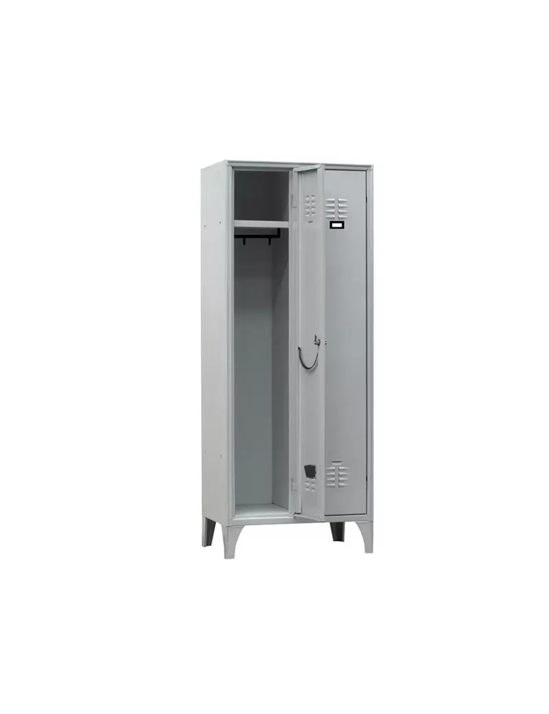 Armadio Spogliatoio in Metallo Fasma - 2 Vani - 70x35x180 cm - 111/02/S (Grigio) Armadio Spogliatoio in Metallo Fasma - 2 Vani - 70x35x180 cm - 111/02/S (Grigio)