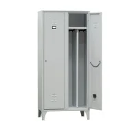 Armadio Spogliatoio in Metallo Fasma - 2 Vani - 100x50x180 cm - 214/02/AL/S (Grigio)